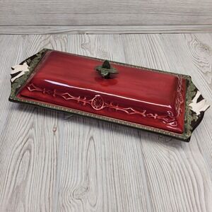 Covered Serving‎ Platter Plate Dish Let us Journey Forth into the World Amscan